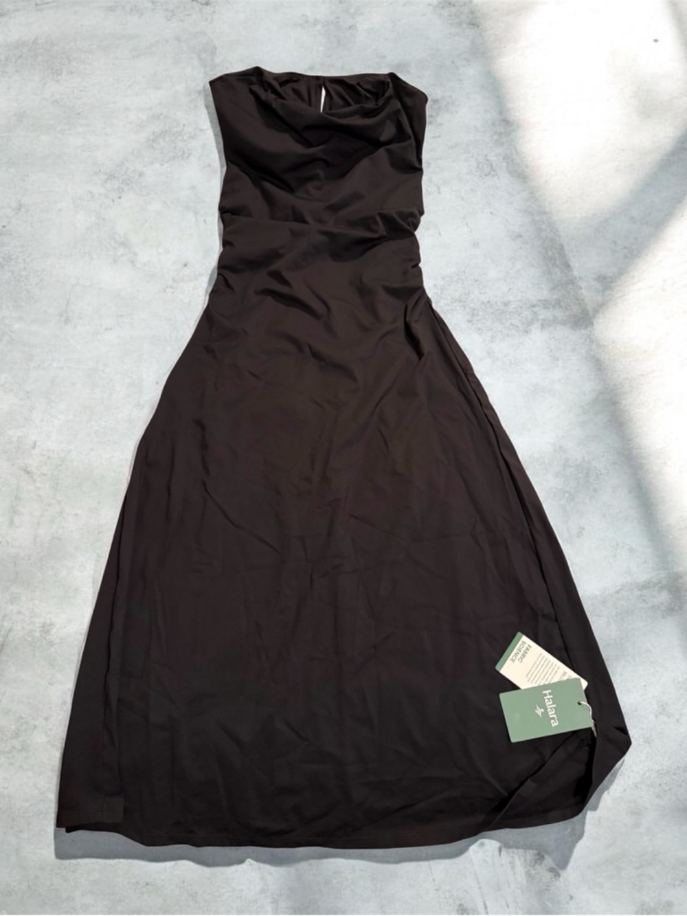 HALARA Black Sleeveless Maxi Dress